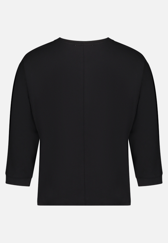 Patchwork-Shirt mit Fledermausärmeln / Rückseite