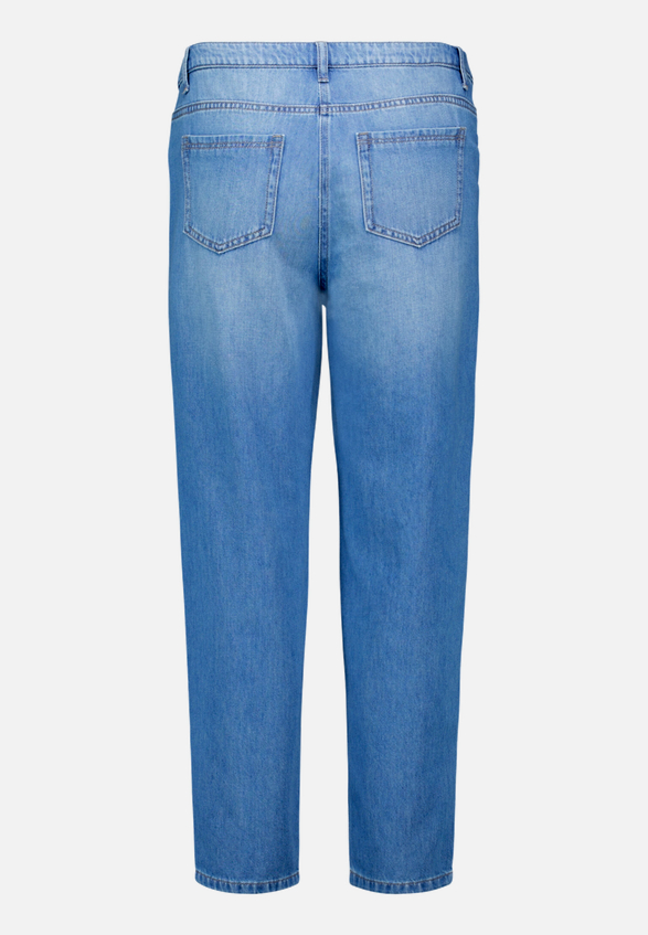 Barrel-Jeans mit Teilungsnaht / Rückseite