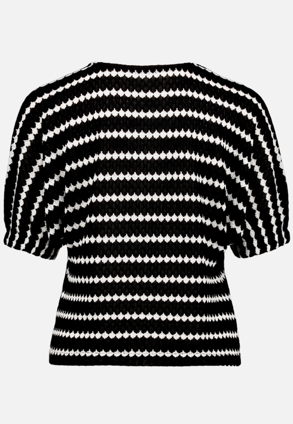 Strickshirt  mit Streifen / Rückseite