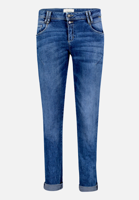 Boyfriend-Hose mit Nieten / Vorderseite