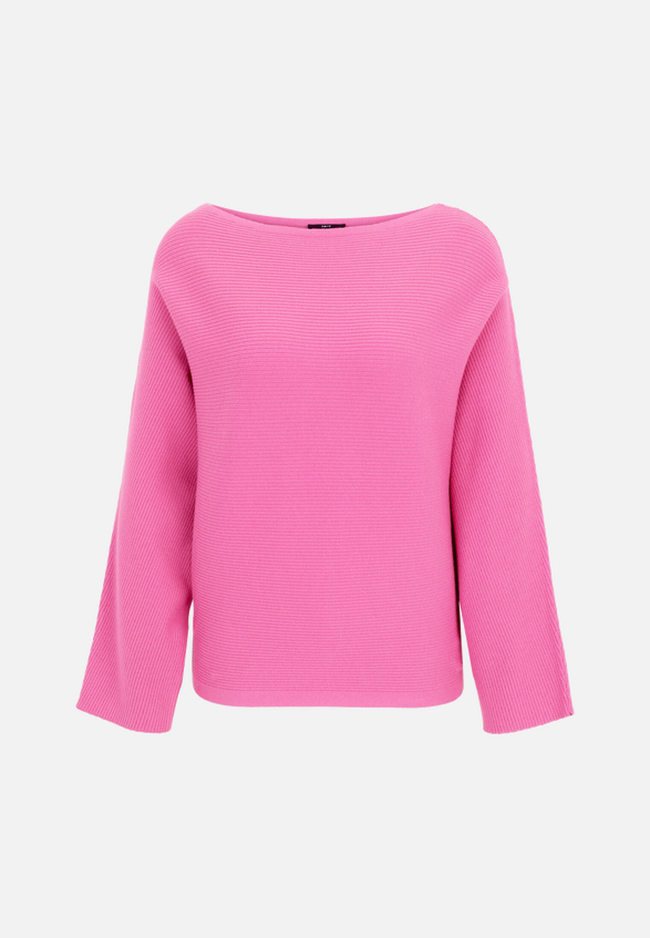 Strickpullover mit U-Bootausschnitt / Vorderseite
