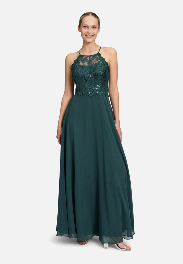 Abendkleid rückenfrei / Modellfoto Vorderseite