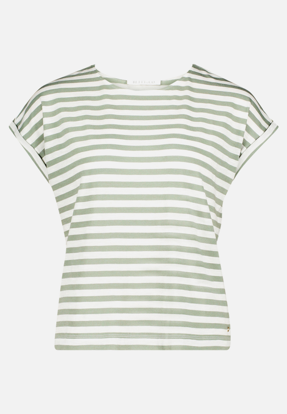Ringelshirt mit Rundhalsausschnitt / Vorderseite