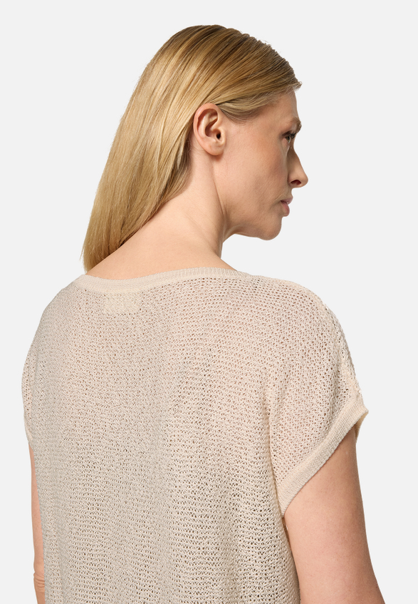 Strickpullover mit Rundhalsausschnitt / Detailbild