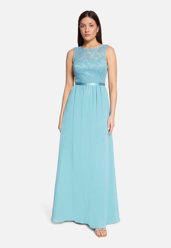 Cocktailkleid mit Spitze / Modellfoto Vorderseite