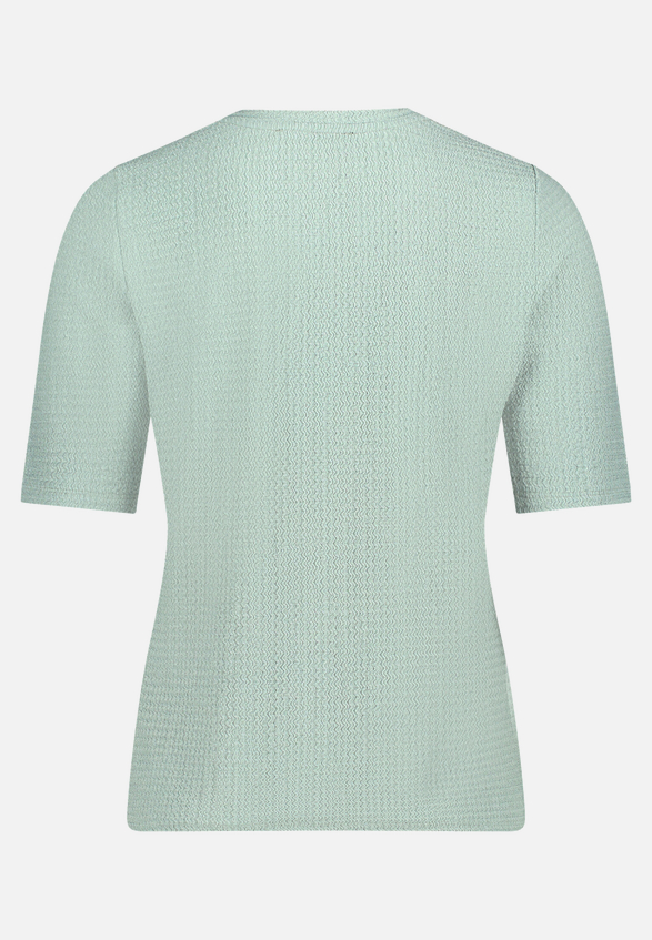 Strukturshirt mit Rundhalsausschnitt / Rückseite