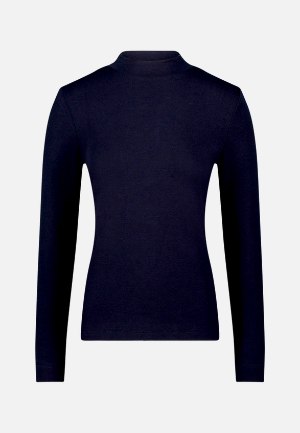 Langarmshirt mit Stehkragen / Vorderseite
