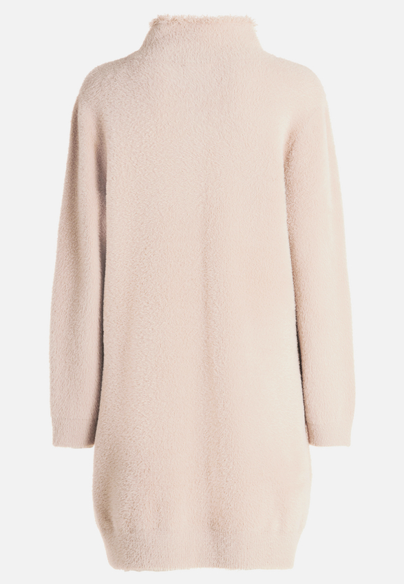 Winter-Strickjacke mit aufgesetzter Brusttasche / Rückseite