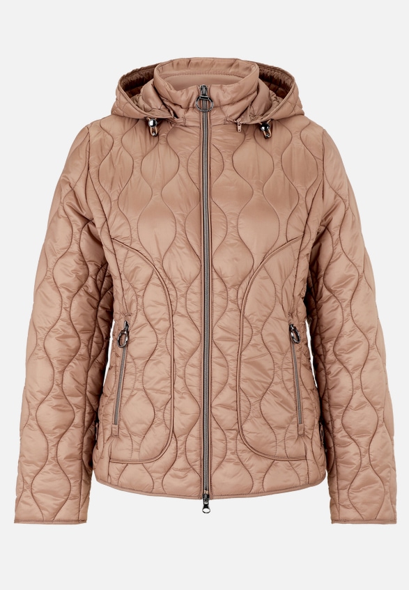 Outdoorjacke mit abnehmbarer Kapuze / Vorderseite