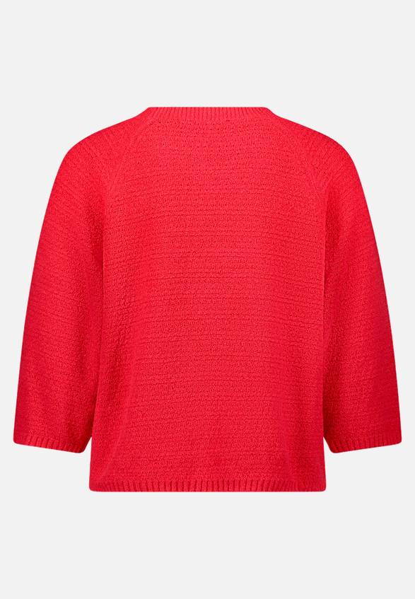 Strickpullover mit Rundhalsausschnitt / Rückseite