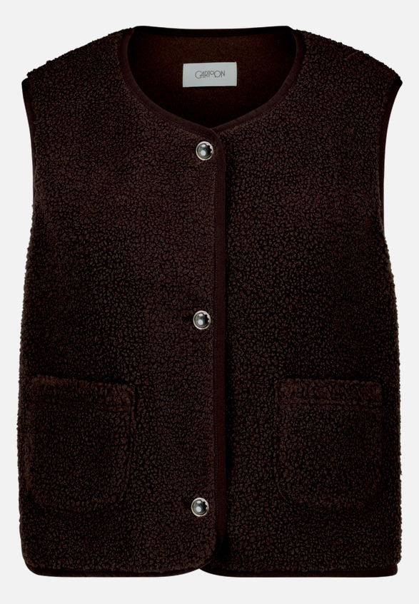 Sweatjacke mit aufgesetzten Taschen / Vorderseite