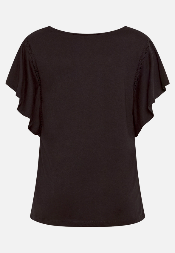 Basic Shirt mit V-Ausschnitt / Rückseite