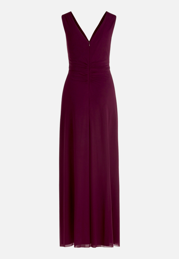 Abendkleid mit V-Ausschnitt / Rückseite