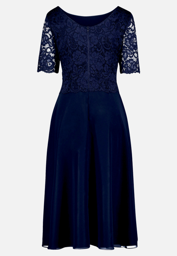Cocktailkleid mit Spitze / Rückseite