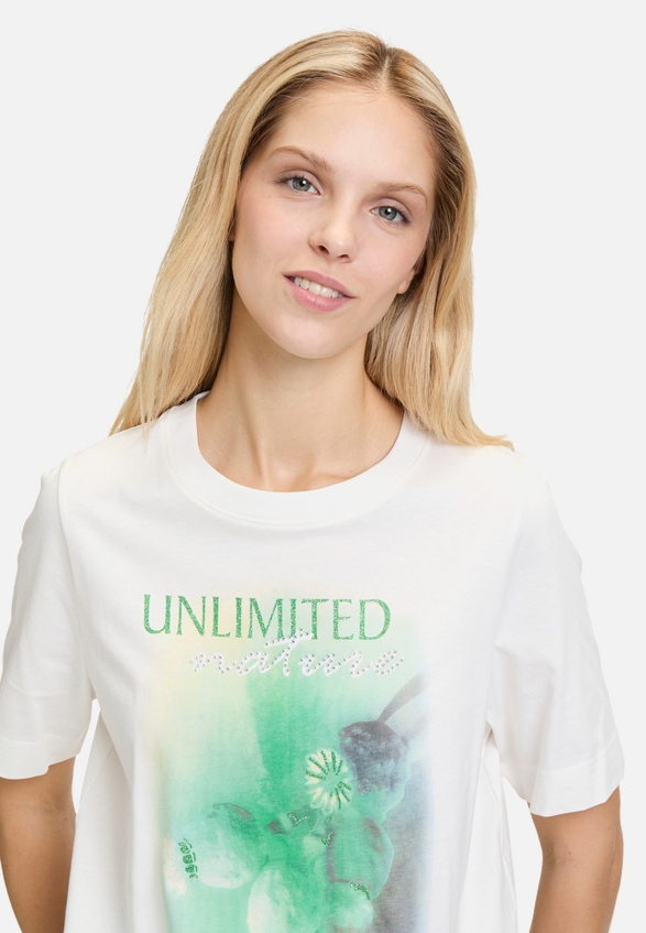 Printshirt mit Rundhalsausschnitt / Detailbild
