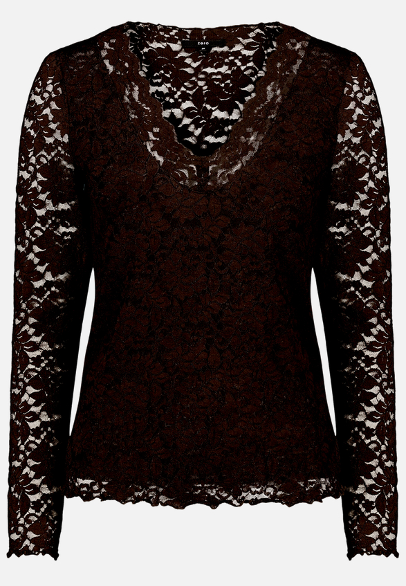 Langarm-Shirt unifarben / Vorderseite