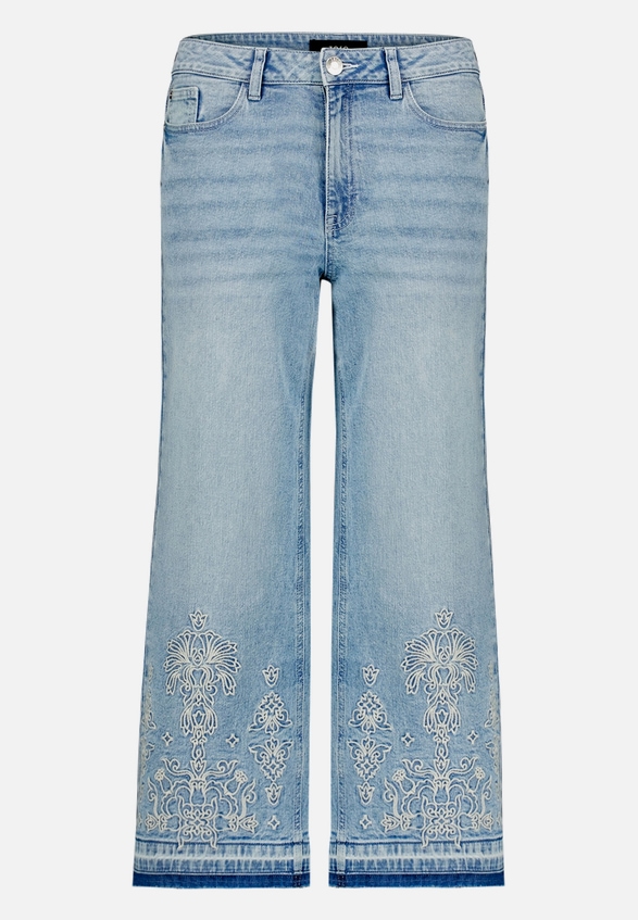 Jeans  mit Stickerei 7/8 Länge  / Vorderseite