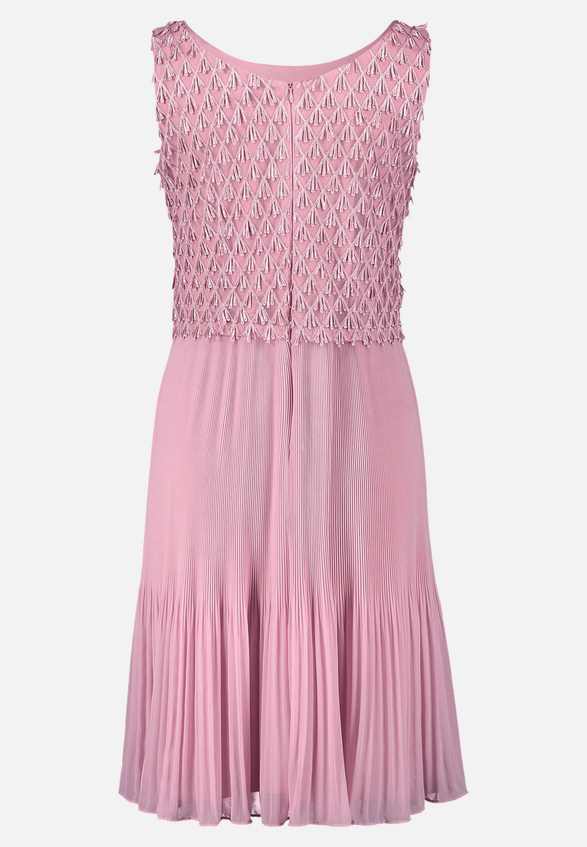 Cocktailkleid mit Plissee / Rückseite