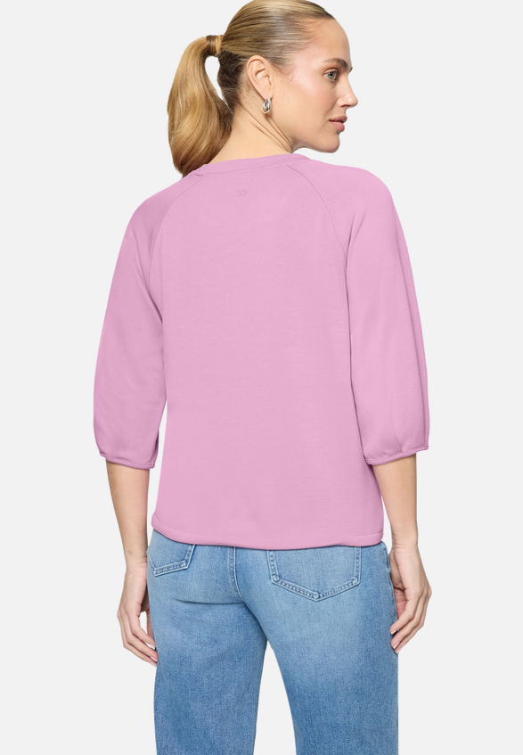 Sweatshirt  mit Tunnelzug  / Modellfoto Rückseite