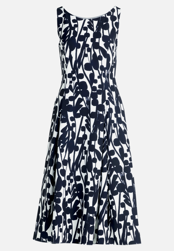 Cocktailkleid mit Print / Vorderseite