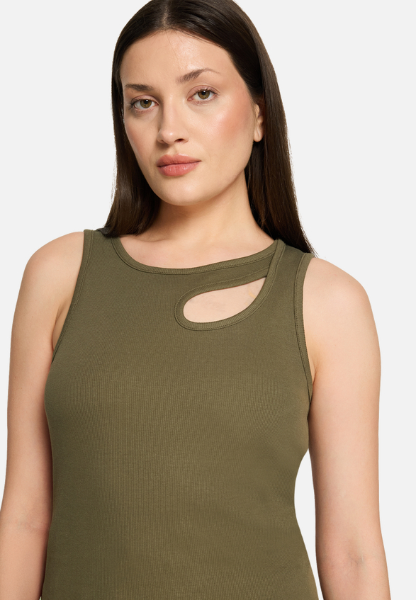 Basic-Top mit Rundhalsausschnitt / Detailbild