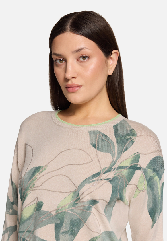 Strickpullover mit Print / Detailbild