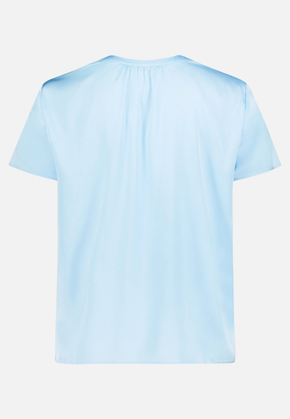 Satin-Bluse kurzarm / Rückseite