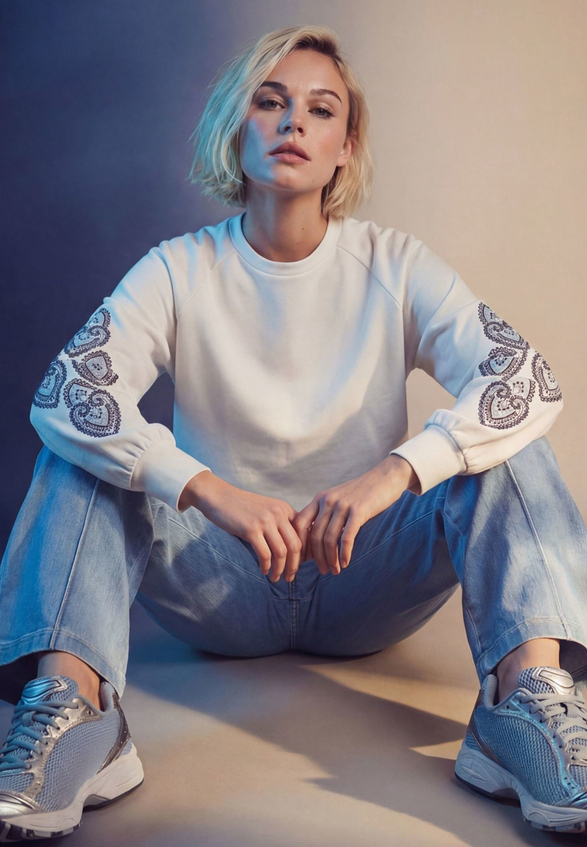 Sweatshirt mit Aufdruck / Imagebild