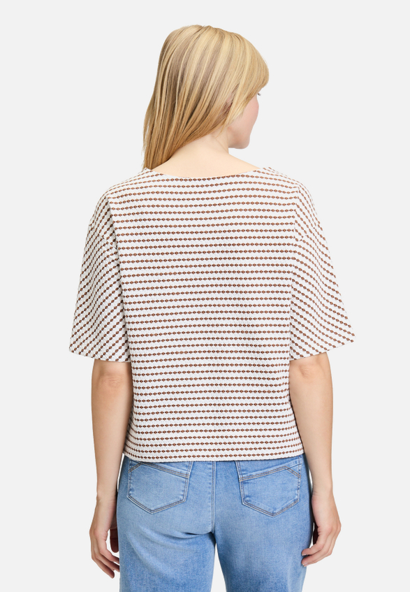 Sweatpullover mit Rundhalsausschnitt / Modellfoto Rückseite