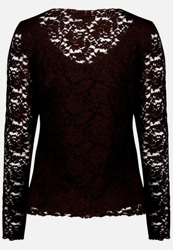 Langarm-Shirt unifarben / Rückseite
