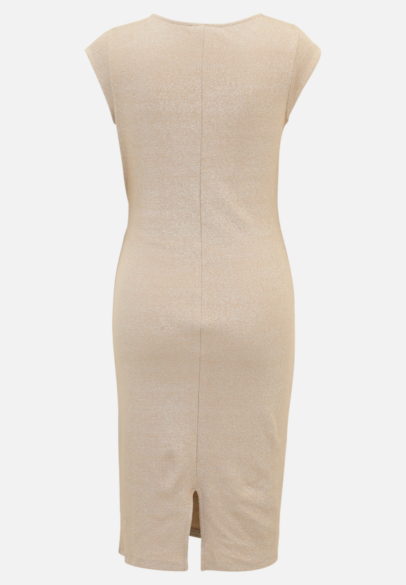 Jerseykleid mit Lurexfaden / Rückseite