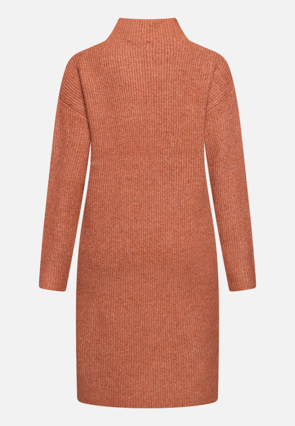 Strickkleid mit Stehkragen / Rückseite