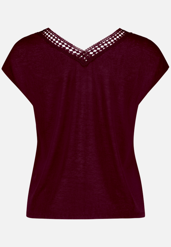 T-Shirt  mit Spitze / Rückseite
