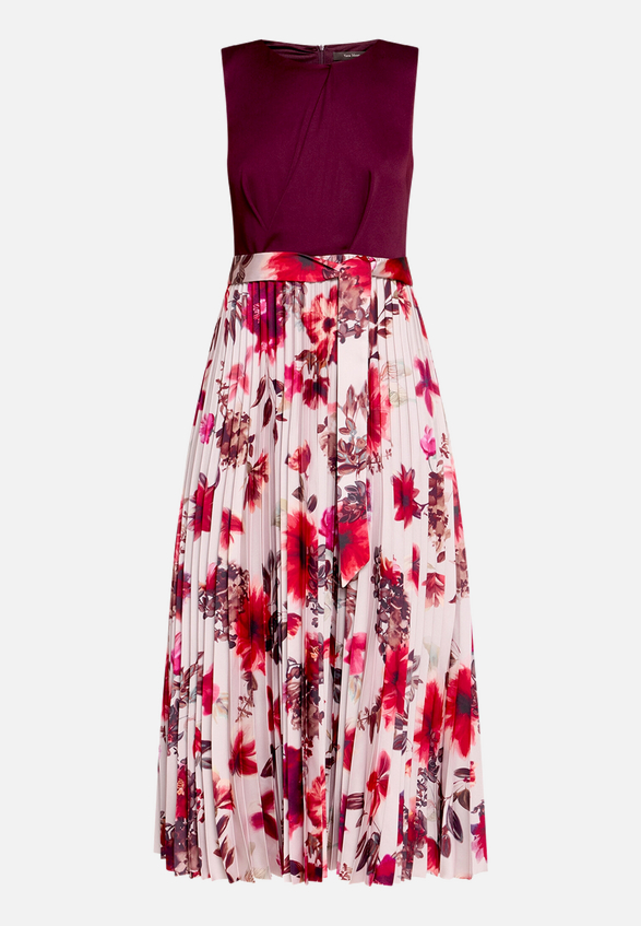 Cocktailkleid mit Plissee / Vorderseite