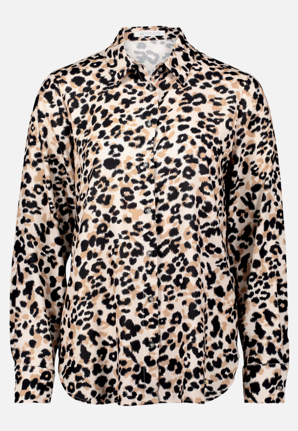 Hemdbluse mit Print / Vorderseite