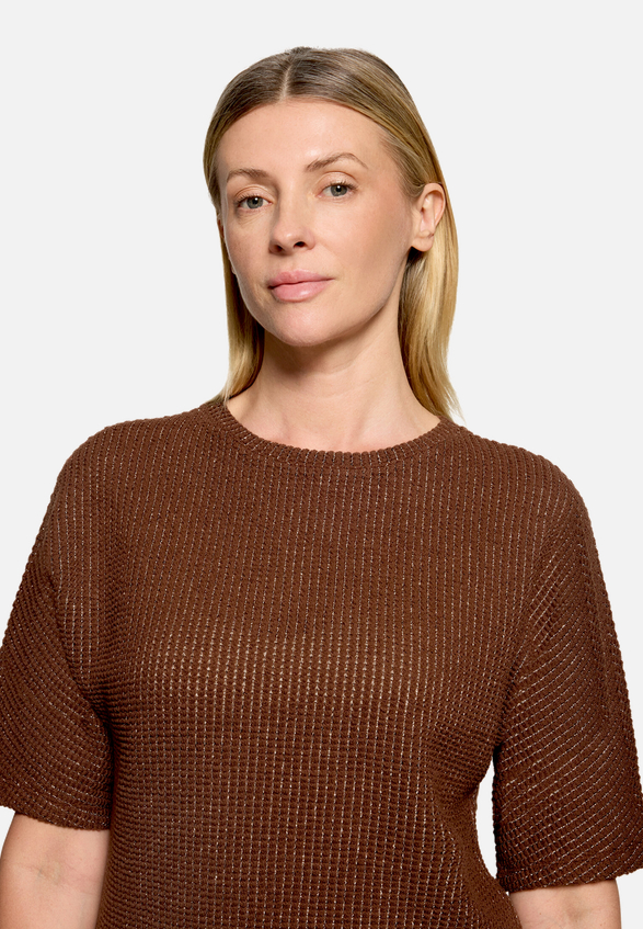 Casual-Shirt mit Lurexfaden / Detailbild