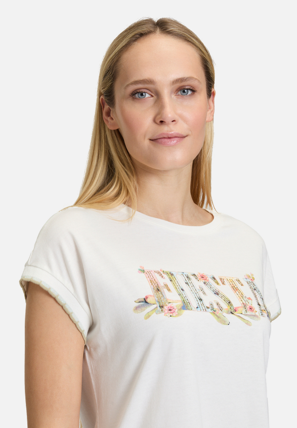 Casual-Shirt mit Rundhalsausschnitt / Detailbild