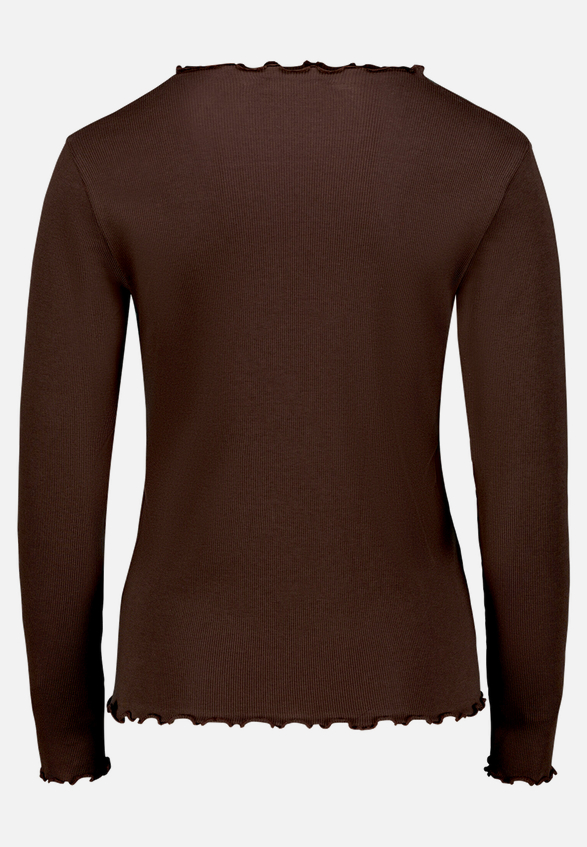 Langarm-Shirt mit Kragen / Vorderseite