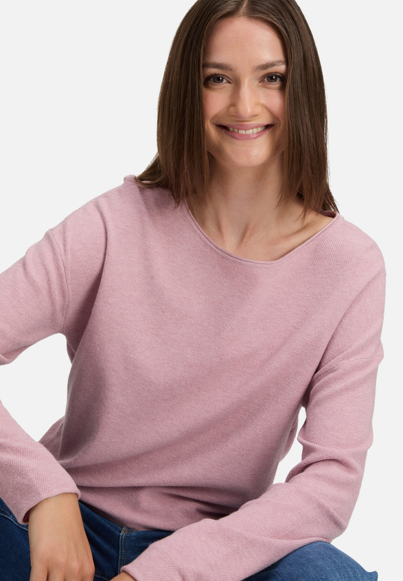 Strickpullover mit Rundhalsausschnitt / Detailbild