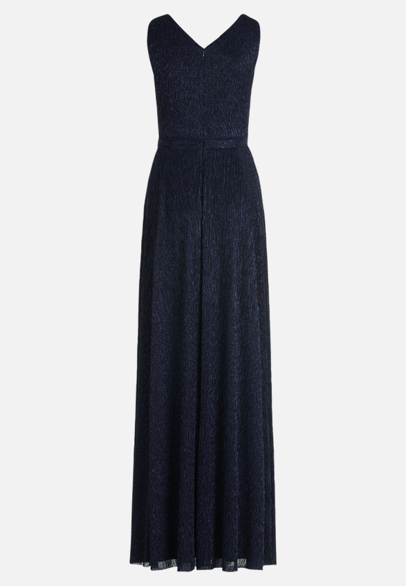 Abendkleid mit Plissee / Rückseite