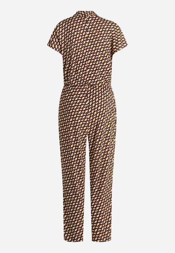 Jumpsuit  kurzarm mit Wickeloptik / Rückseite