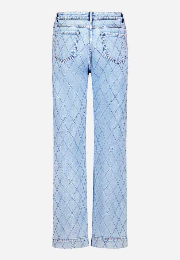 Stretch-Jeans mit Strass / Rückseite