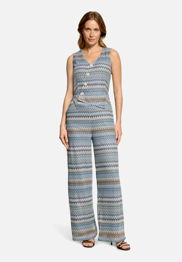 Jumpsuit mit Westenteil / Modellfoto Vorderseite