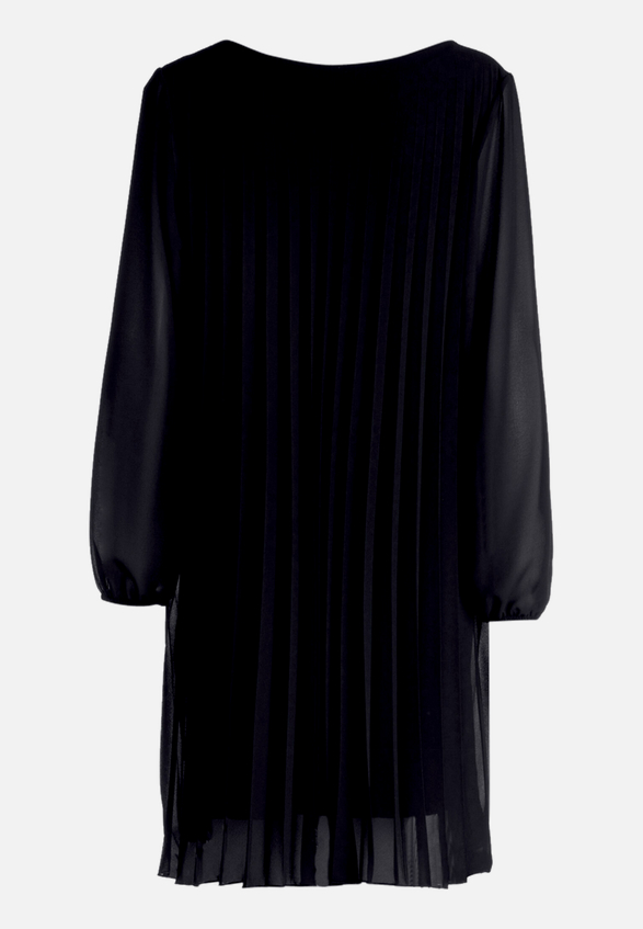 Chiffonkleid mit Plissee / Rückseite