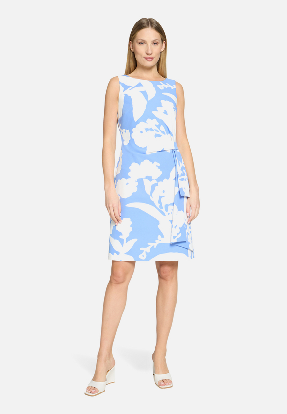 Cocktailkleid mit Blumenprint / Modellfoto Vorderseite