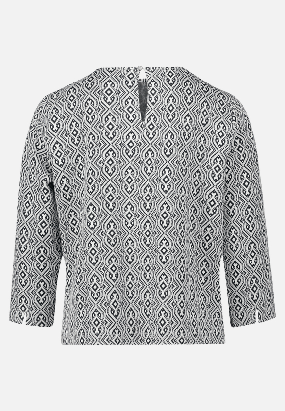 Blusenshirt mit Jacquard / Rückseite