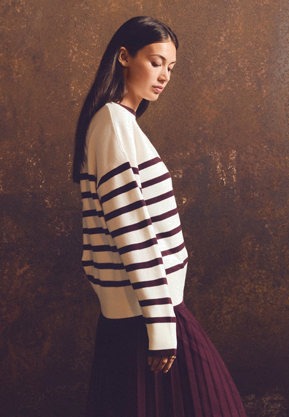 Strickpullover mit Streifen / Imagebild