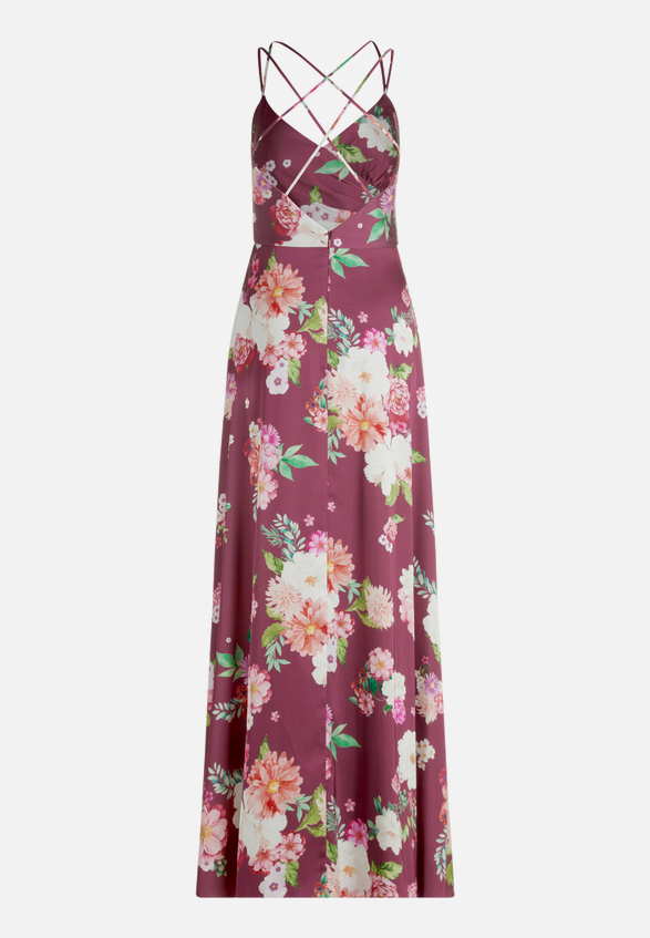 Abendkleid mit V-Ausschnitt / Rückseite