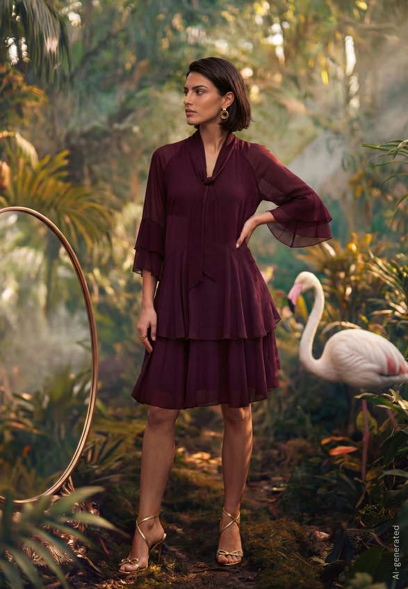 Cocktailkleid im Boho Style / Imagebild