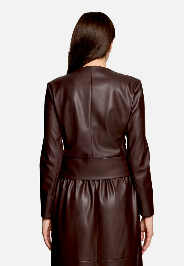 Blazer-Jacke mit Reißverschluss / Modellfoto Rückseite
